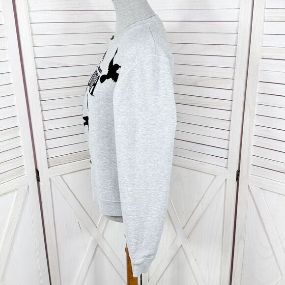 Cirque Du Soleil Luzia Velvet Swallows Birds Sweatshirt Grey Black Small - Picture 2 of 13